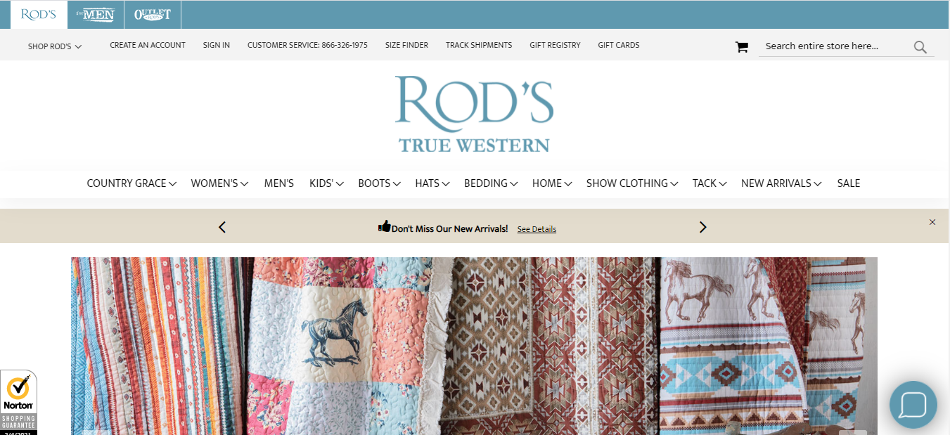 Rods Western Palace ( in Newsweek 2021 top online stores )